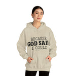 Load image into Gallery viewer, Because God Said Hoodie
