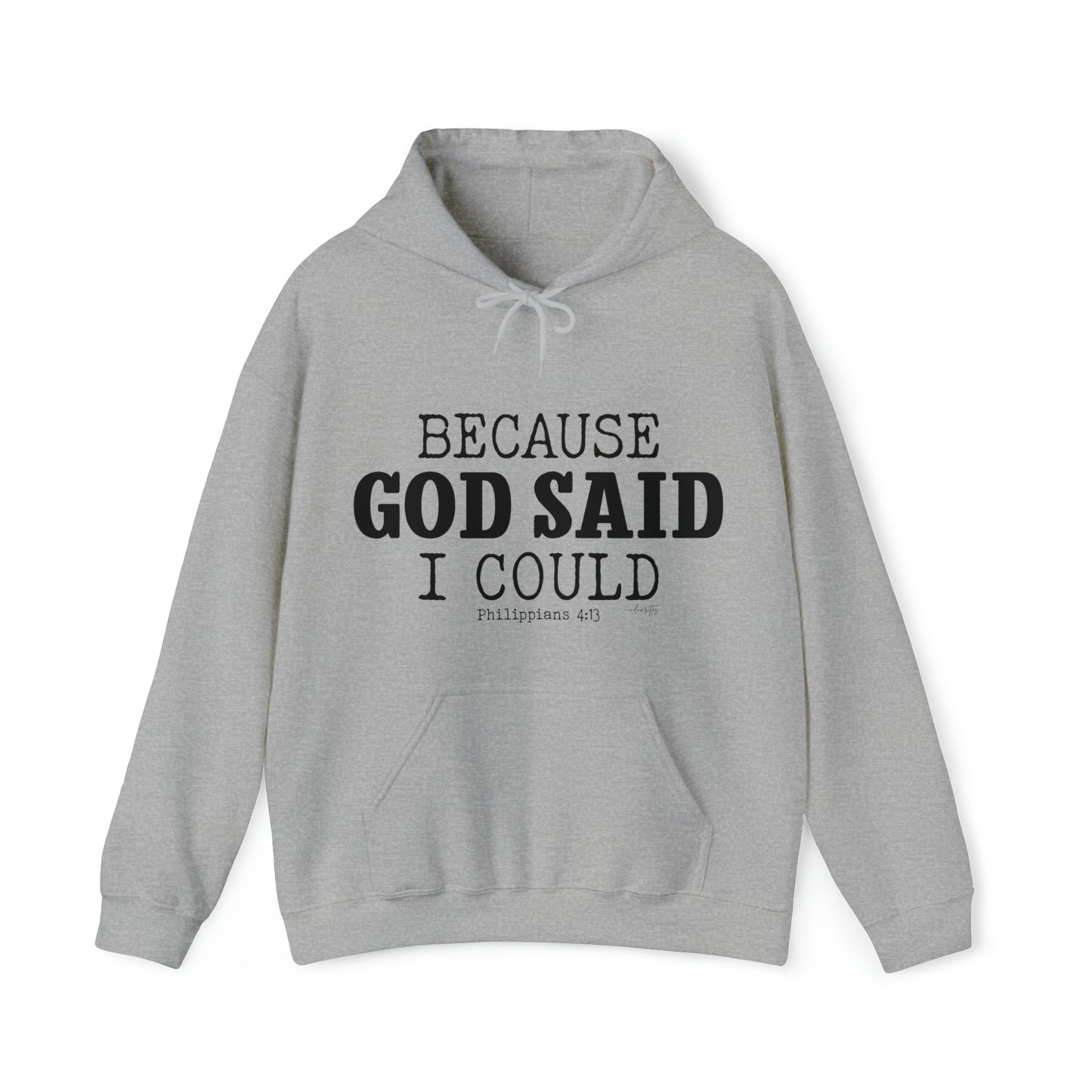 Because God Said Hoodie