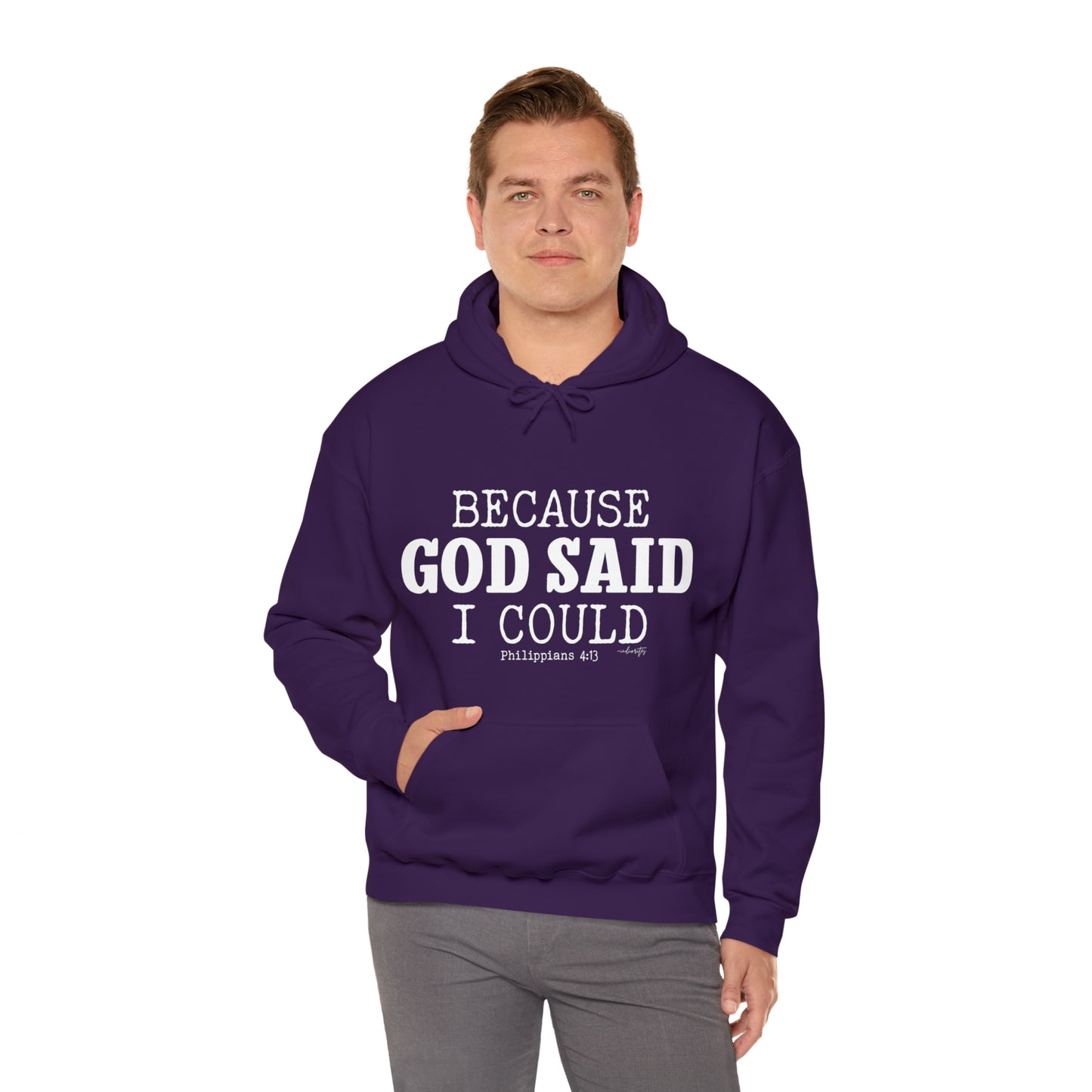 Because God Said Hoodie