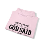 Load image into Gallery viewer, Because God Said Hoodie
