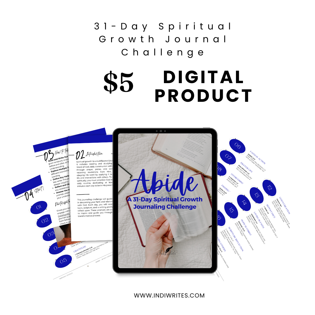 Abide - 31 Day Spiritual Growth Journaling Challenge Ebook