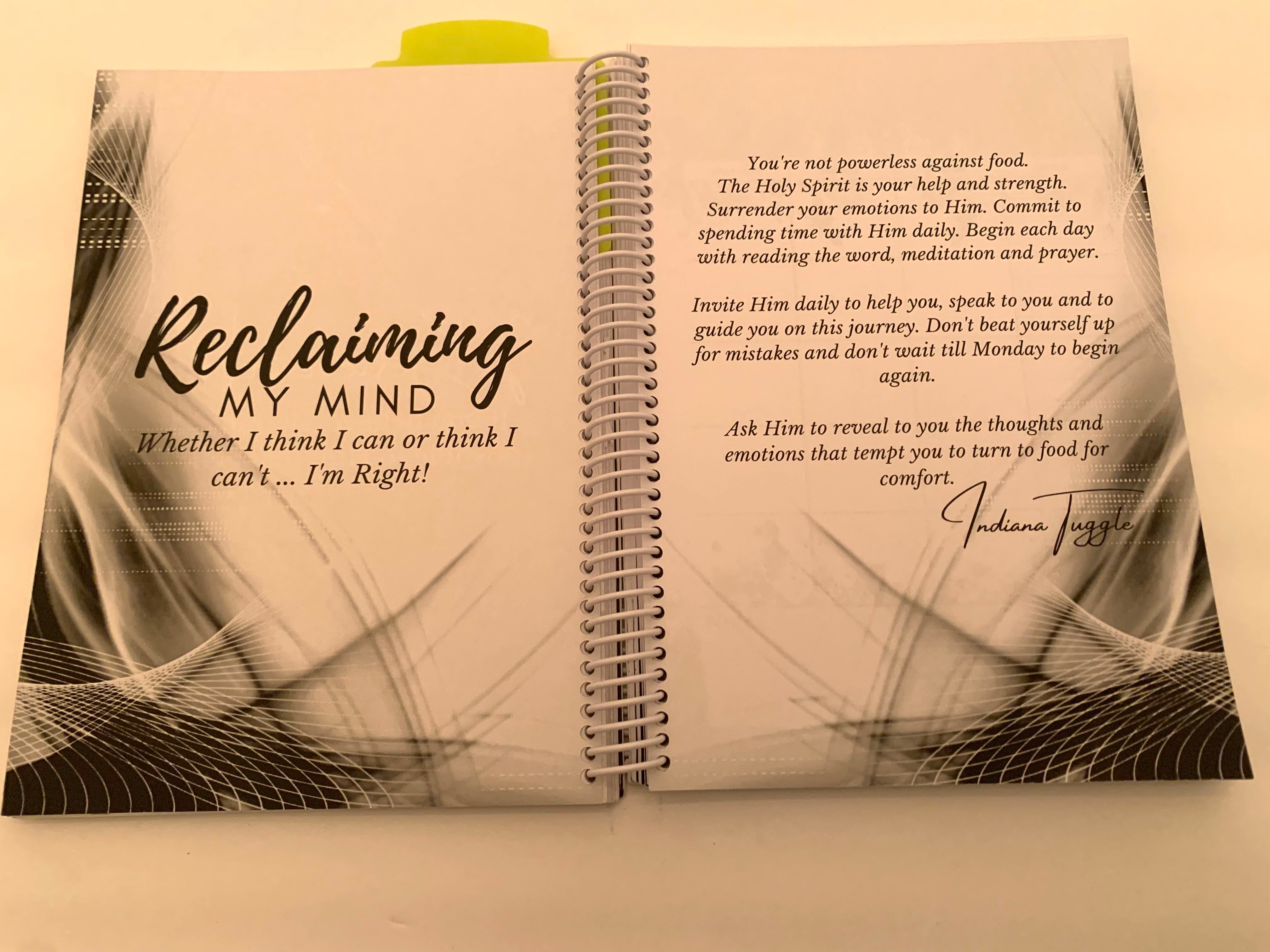 Reclaiming My Temple - A Weight-Loss Journal/Planner for Emotional Eaters - IndiWrites