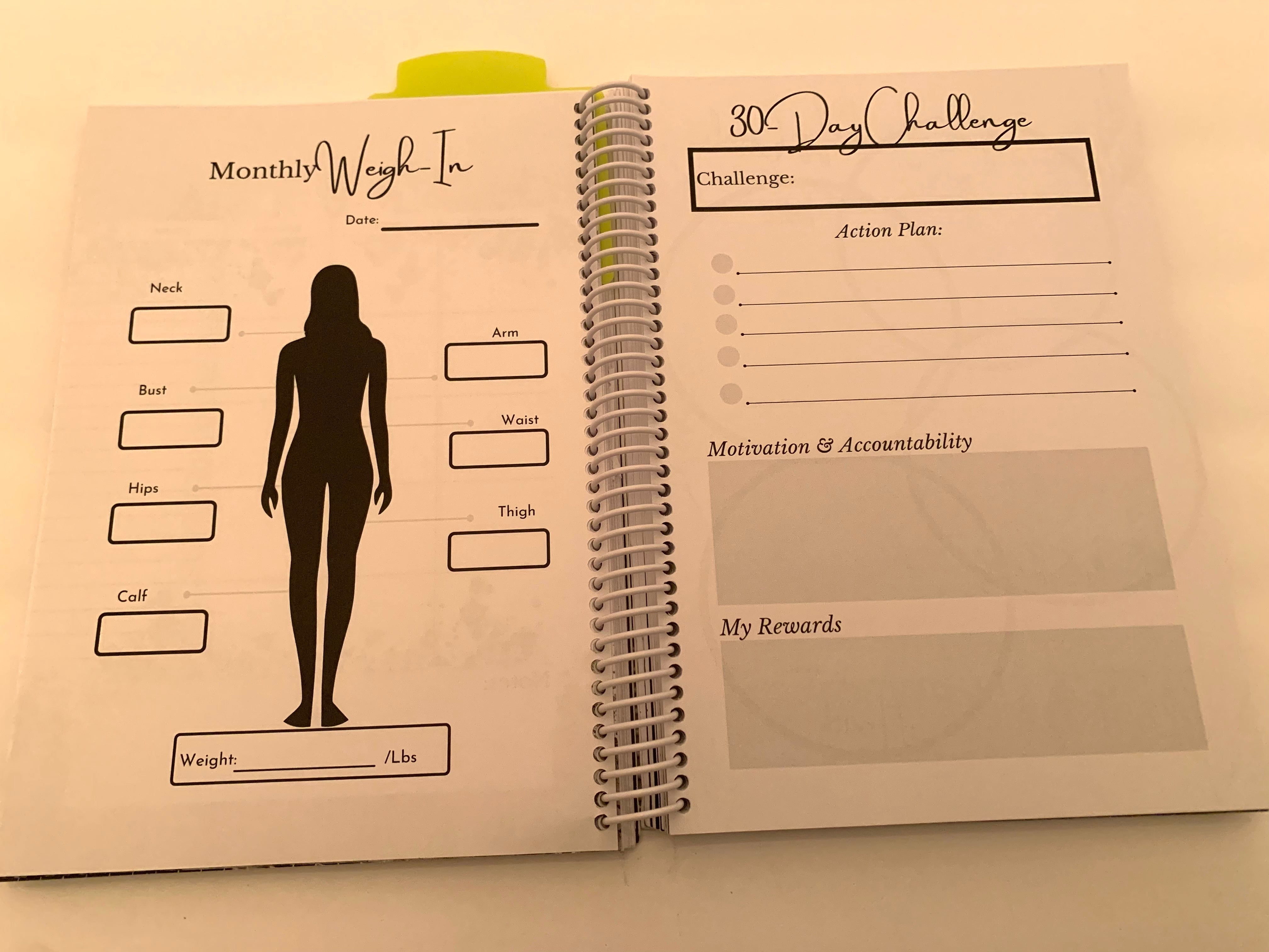 Reclaiming My Temple - A Weight-Loss Journal/Planner for Emotional Eaters - IndiWrites
